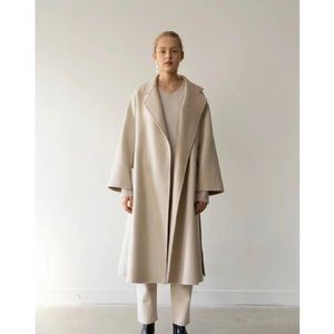 KINDERSALMON Wool Herringbone Coat